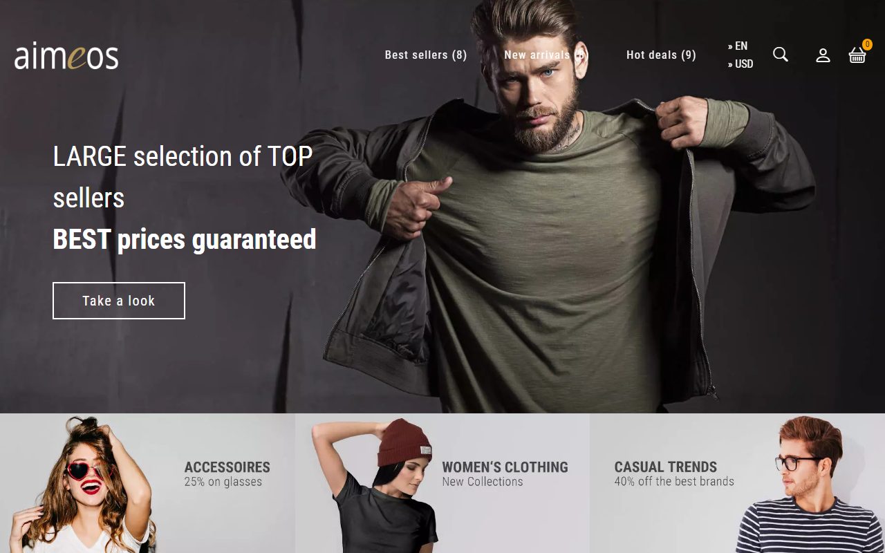 Aimeos Laravel Shop screenshot