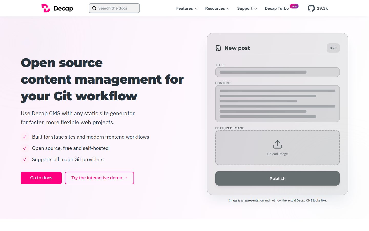 Decap CMS screenshot