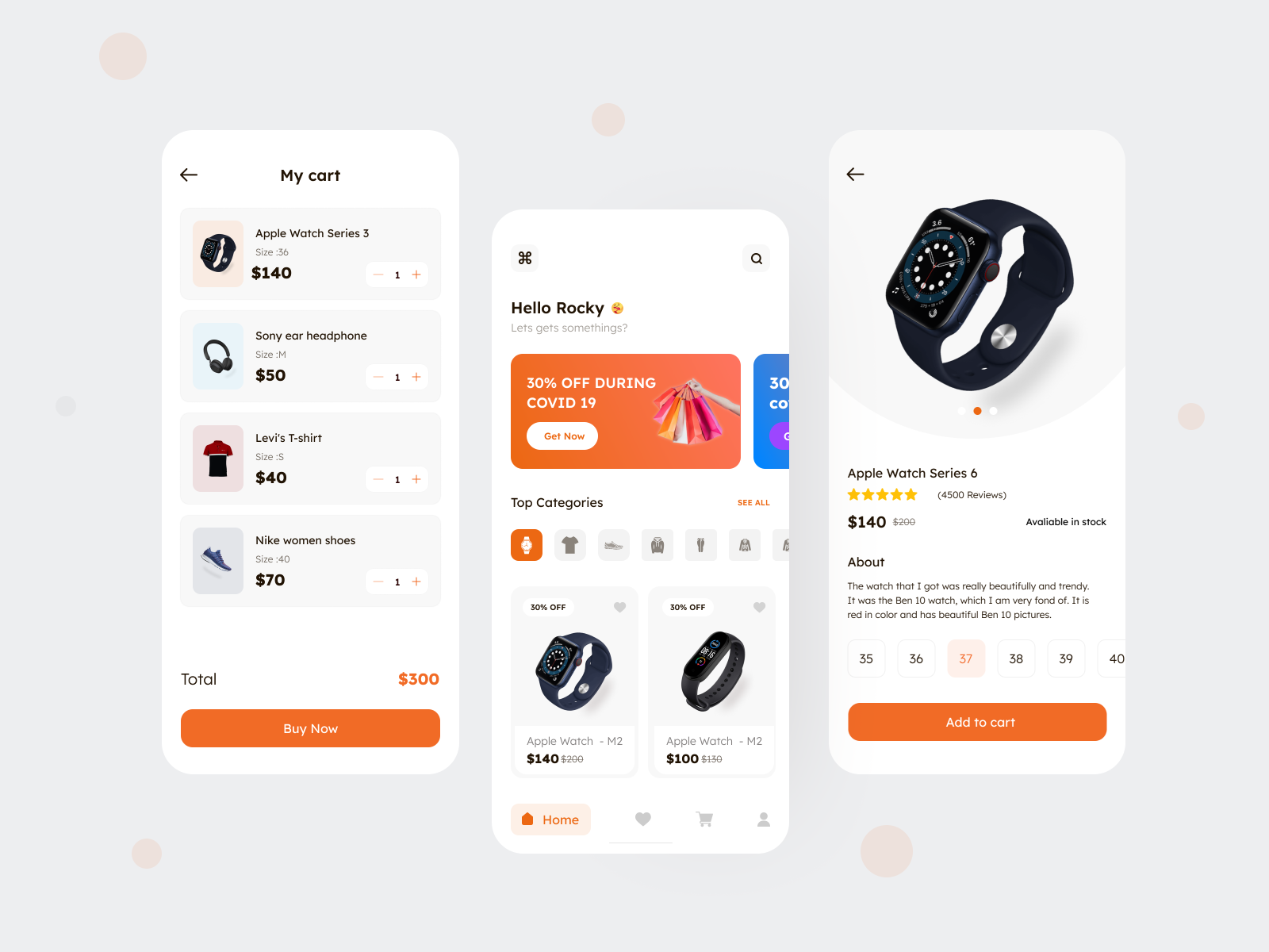 Flutter E-commerce App screenshot