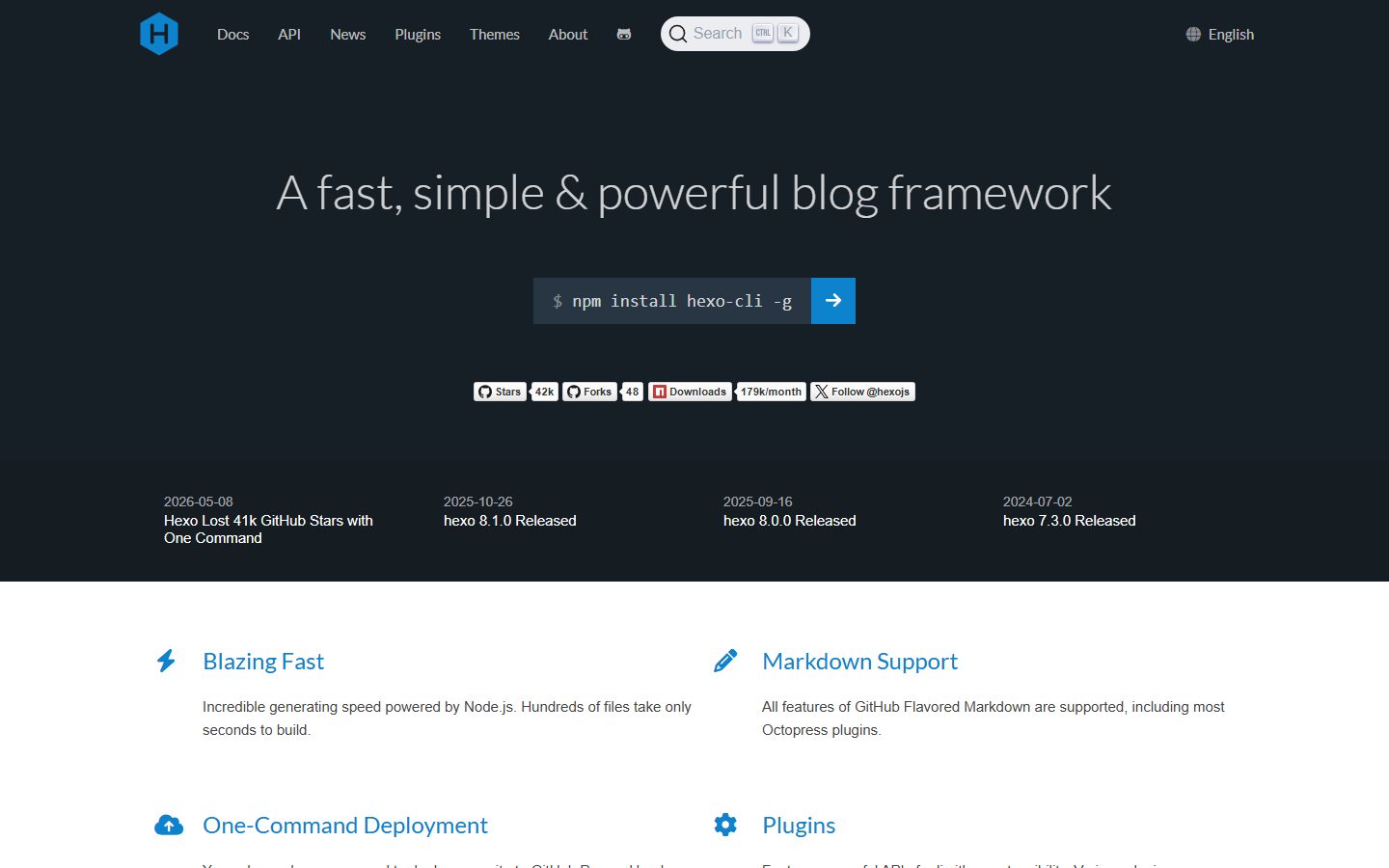 Hexo screenshot