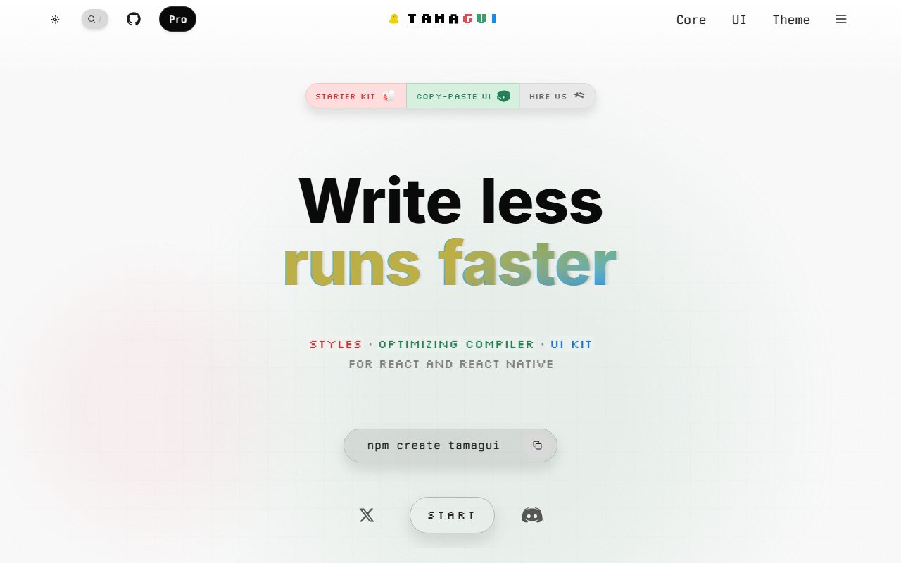 Tamagui screenshot