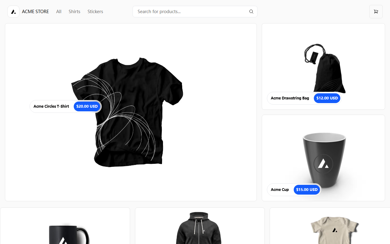 Storefront Demo — project screenshot